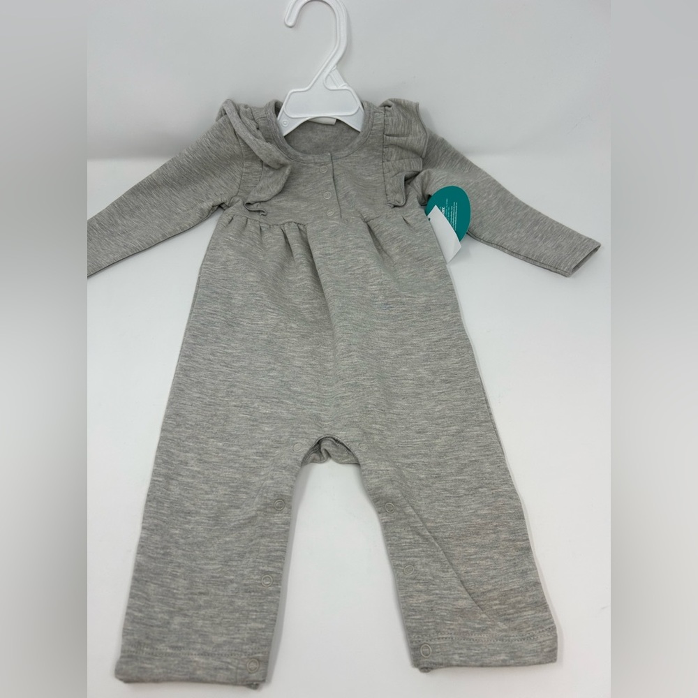 NWT Mighty Goods 9M Baby Gray Sweater Jumpsuit